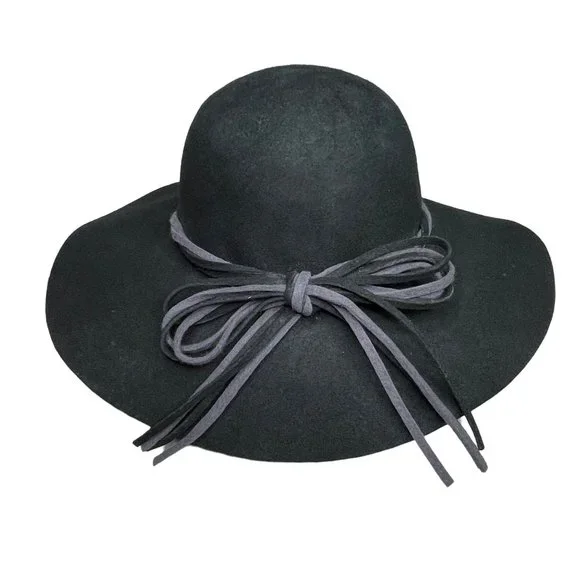 Forever 21 floppy wool hat black - Picture 3 of 7